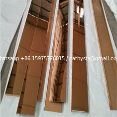 China Polished Finishes Rose Gold Stainless Steel Corner Guards 201 304 316 supplier