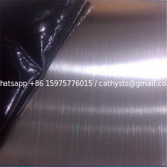 China Stainless steel sheet metal HL and  NO.4 finish for interior cladding and kitchen cabinet works supplier