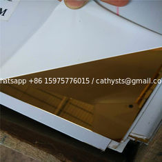 China high quality 8k rose gold color stainless steel sheet aisi201quality 4x8 supplier