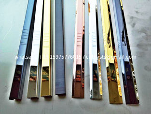 China Mirror nickel silver colored stainless steel trim L shape trim strips supplier