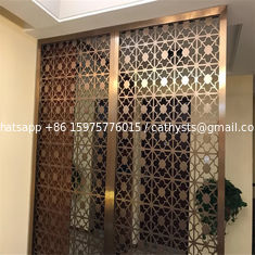 China Customized decorative panel in metal stainless steel screen partition for interior divider supplier