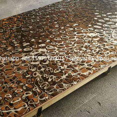 China Reflecting irregular wavy metallic panels hammered stainless steel sheet mirror finish supplier