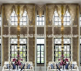 China Stainless steel interior decoration project for 5 stars hotel decor metal fabrication supplier