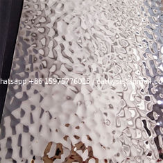 China 304 316 Grade embossed Stainless Steel Sheet hammered Mirror Finish for wall cladding supplier