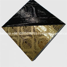 China etched pattern stainless steel Decorative Mirror Stainless Steel panel supplier