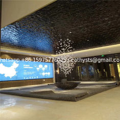 China Hot sale mirror reflecting ceiling panel stainless steel water wave shaped  sheet supplier
