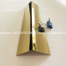 China Gold Brush Polished 304 stainless steel tile trim profile round edge corner trim supplier