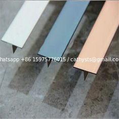 China Hairline Finish Bronze Stainless Steel Trim Strip 201 304 316 For Wall Ceiling Frame Furniture Decoration supplier