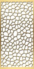 China gold plated stainless steel screen laser cut screens for tall room divider supplier