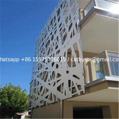China Color Painted Powder Coated Aluminum Perforated Wall Panels for cladding or partition supplier