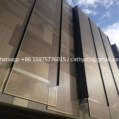 China Desgined metal screen Exterior Perforated Aluminum Wall Facade Panel for Building supplier