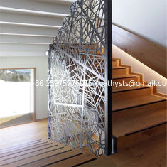 China Laser Cut Aluminum Perforated Carved Screen Panels for interior decorative room divider supplier