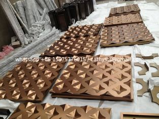 China Gold Stainless Steel Screen Panels For Facade/Wall Cladding/ Curtain Wall/Ceiling supplier