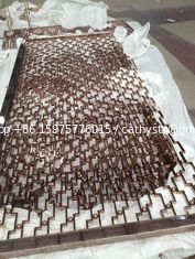 China Gold Stainless Steel Screen Panels For Column Cover/Cladding supplier