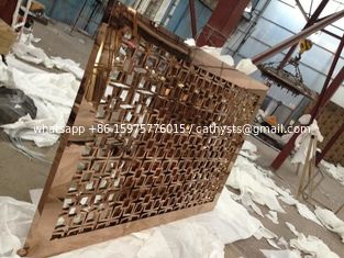 China Gold Stainless Steel Screen Panels For Sunshades/Louver/Window Screen supplier