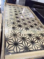 China Mirror Rose Gold Metal Screens For Hotels/Villa/Lobby/Shopping Mall supplier