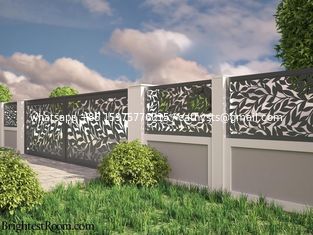 China Powder Coating Aluminum Carved/ Engraved Mashrabiyia  Panels For Garden Fence/Privacy Fence/Metal Fence supplier