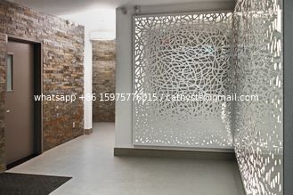 China Powder Coating Aluminum Carved/ Engraved Mashrabiyia  Panels For Sunshades/Louver/Window Screen supplier