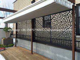 China PVDF Aluminum Carved/ Engraved Mashrabiyia  Panels For Garden Fence/Privacy Fence/Metal Fence supplier