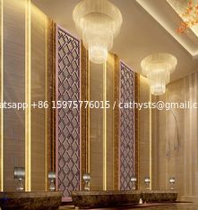 China Mirror Rose Gold Stainless Steel Room Dividers For Facade/Wall Cladding/ Curtain Wall/Ceiling supplier
