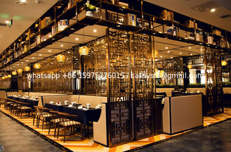 China Hairline Rose Gold Stainless Steel Perforated  Panels For Hotels/Villa/Lobby/Shopping Mall supplier