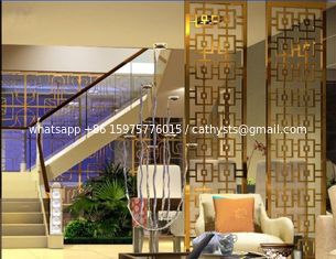 China Bronze Cooper  Metal Laser Cut Panels Color stainless steel room dividers For Sunshades Louver Window Screen 304 316 supplier