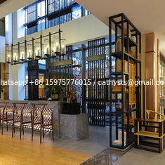 China Hairline Bronze Stainless Steel Perforated  Panels For Hotels/Villa/Lobby/Shopping Mall supplier