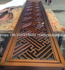 China Mirror Copper Metal Screens For Hotels/Villa/Lobby/Shopping Mall supplier