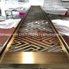 China Rose Gold Metal Laser Cut Panels For Column Cover Cladding supplier