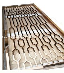 China Rose Gold Metal Laser Cut Panels For Railing Balustrade Balcony supplier