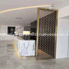China Gold Metal Laser Cut Panels For Column Cover Cladding supplier
