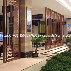 China Stainless Steel Room Divider Elegant Separation Stainless Steel Sliding 304 316 Grade supplier