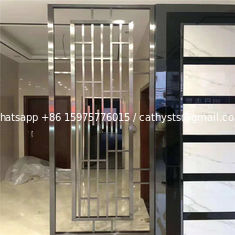 China Mirror Black Stainless Steel Room Dividers For Office/Room/Interior Decoration supplier