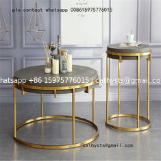 China high quality stainless steel coffee table and chairs for hospitality and restaurant supplier
