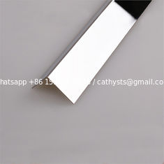 China polished stainless steel angle trim brushed L shaped metal trim supplier