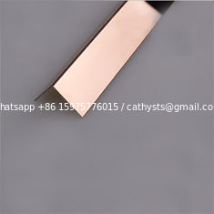 China Mirror Finish Black Stainless Steel Corner Guards 201 304 316 for wall ceiling furniture decoration supplier