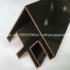 China Mirror Finish Black Stainless Steel U Channel U Shape Profile Trim 201 304 316 for wall ceiling furniture decoration supplier