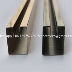 China Mirror Finish Gold Stainless Steel Trim Edge Trim Molding 201 304 316 for wall door ceiling decoration supplier