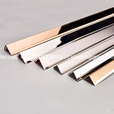 China Stainless Steel Black Angle U Shape Trim 201 304 316 mirror hairline brushed finish supplier