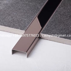 China 304 316 201 Tile Accessories Stainless Steel Tile Trim For Wall Decoration 304 Ceramic Tile Trim supplier