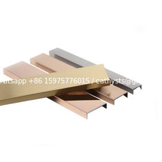 China 304 316 201 Hot Sales Tile Leveling System Customized Stainless Steel Metal Tile Trim For Wall Decoration T Shape supplier