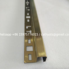 China Rose Gold Black Silver  Decor Stainless Steel Tile Trim For Bathroom Wall Decoration Trim Strips 304 supplier