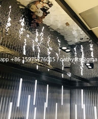 China 304 316 201 Mirror Polished Silver Gold Champagne Colored Beaten Stainless Steel Rippled Sheet For Stairs Facade supplier