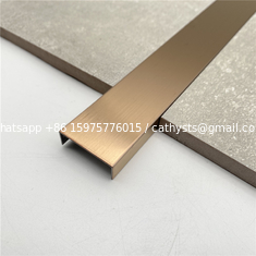 China Decorative color metal L shape stainless steel tile trim for hotel supplier