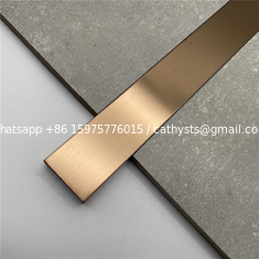 China Customized shape metal profiles interior decorative project silver tile trim supplier