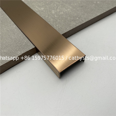 China Decorative metal brass stainless steel carpet edge trim marble tile trim supplier