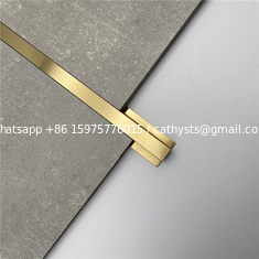China Gold brass Stainless steel tile edge trim for wall or floor divider supplier