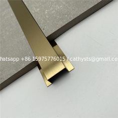 China Decorative color stainless steel angle tile edge trim for hotel supplier
