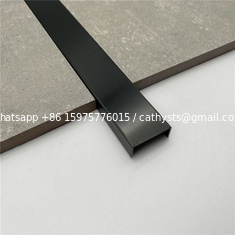 China 8mm 10mm 12.5mm Square Edge Brushed Silver External Tile Trim Corner (1 Pack) supplier
