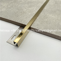 China Stainless Steel U Channel Decorative Brass Profile Floor Inlay Ss Gold Tile Trim Floor Trim supplier